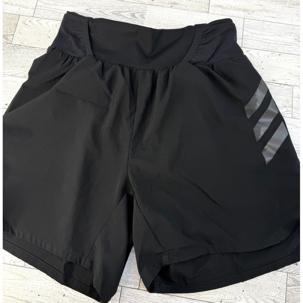 Adidas Shorts Women's Black Terrex Parley Running Ladies Gray Logo XS XSMALL